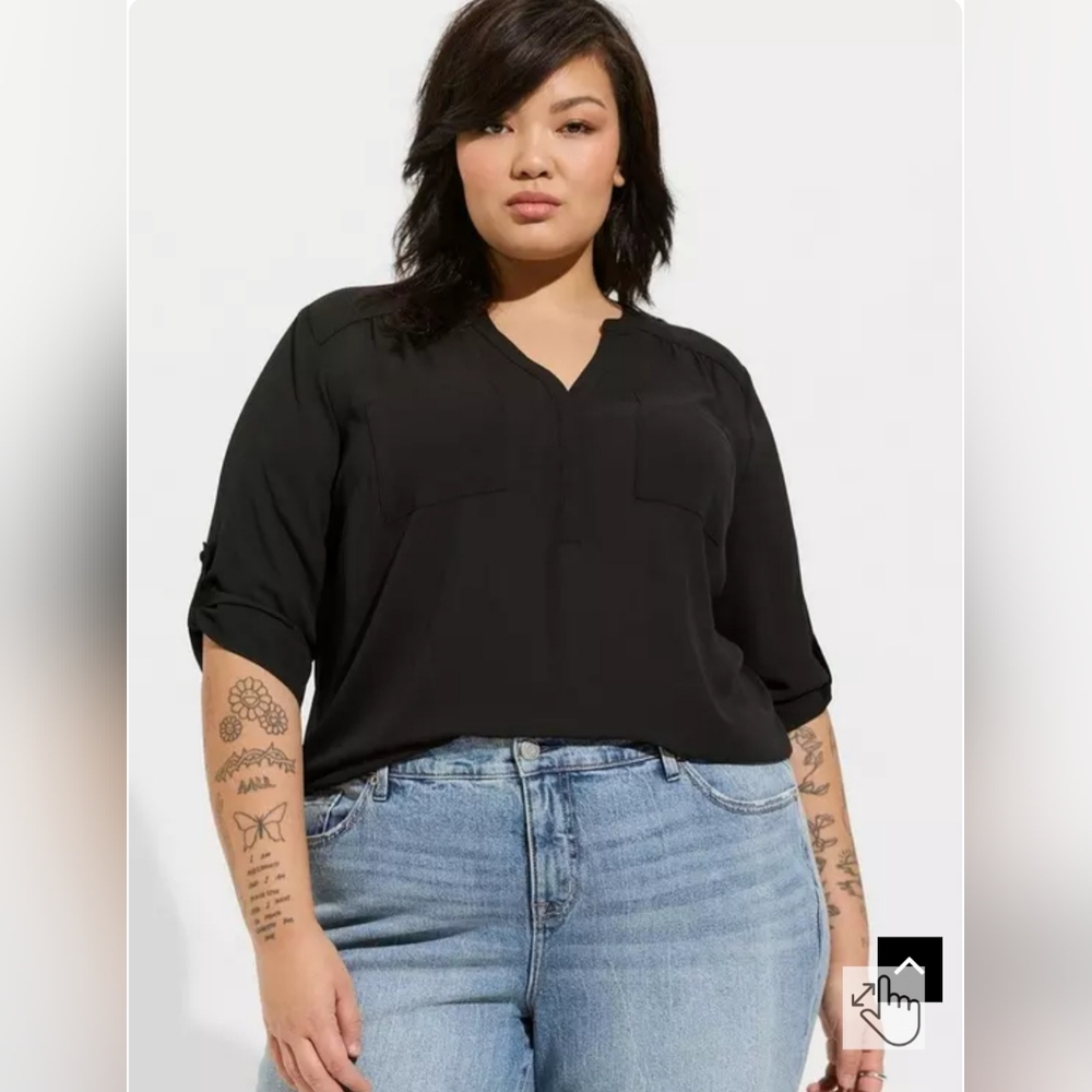 Harper Georgette 3/4 Sleeve Blouse